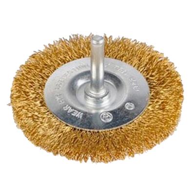 GENERIQUE - Brosse Métallique Rotative - Laiton - Plate - Ø 75 mm - Image 3