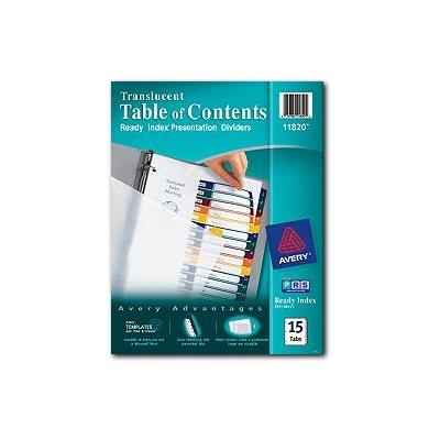 Avery Ready Index - tabbladen - 15 stuks