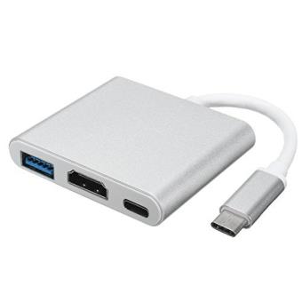 Cabling - CABLING Adaptateur Type C USB 3.1 Hub USB-C vers USB 3.0/HDMI/Type  C Femelle pour Macbook,Google Chromebook Pixel etc - Convertisseur Audio et  Vidéo - Rue du Commerce