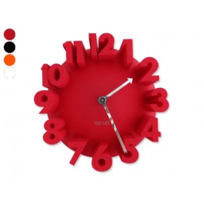 Horloge grands chiffres effet 3D blanc deco maison design insolite
