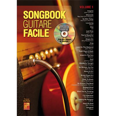 Songbook Guitare Facile - Volume 1 - 1 Livre + 1 Disque (Audios/Vidéos)