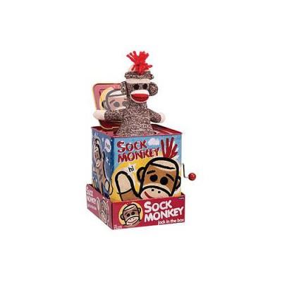 Schylling Classics - Boîte à musique - Sock Monkey : Diable en boîte