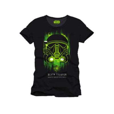 Star Wars Rogue One T-Shirt Death Trooper Face (L)