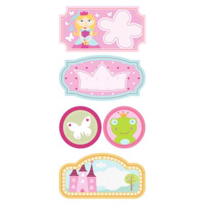 Clairefontaine - 2 planches d étiquettes cadeaux adhésives - Princesse