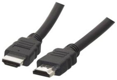 Câble avec fiche HDMI mâle et fiche HDMI mâle 19 br. Câblées- 2m50