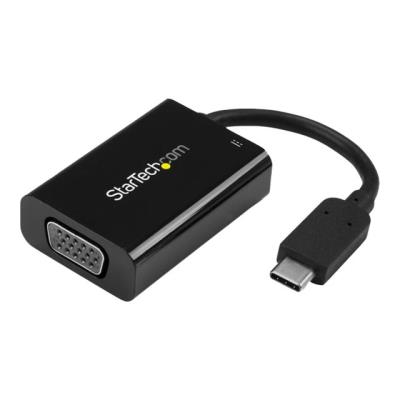 StarTech.com USB-C naar VGA Video adapter met USB Power Delivery - USB Type-C naar VGA Converter voor computers met USB C - 2048x1280 externe video-adapter