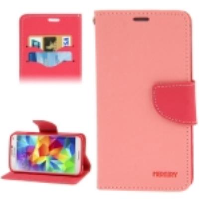 Galaxy S5 : Coque Housse Cuir (PU) Rose « Mercury »