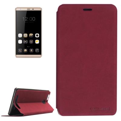 OCUBE LEAGOO Shark 1 Housse Etui Cuir PU Rouge texturé