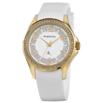 Montre Orphelia Dazzle-122-1707-11 en Caoutchouc Blanc
