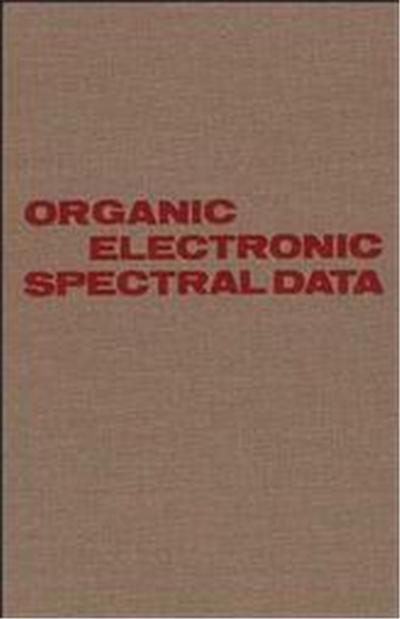 Organic Electronic Spectral Data 1988, Organic Electronic Spectral Data Series