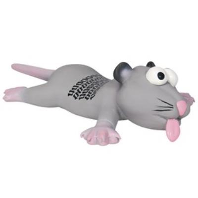 Rat/Souris Avec Trace De Pneu, Latex, 22 Cm - Mon Animalerie