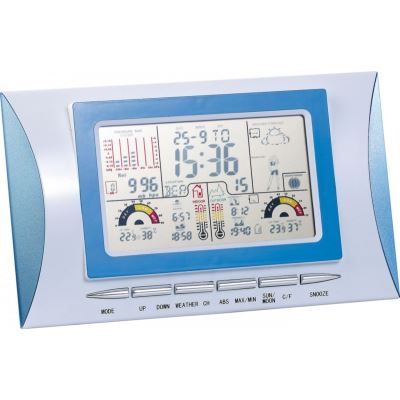 Station météo avec réveil, écran couleur et capteur