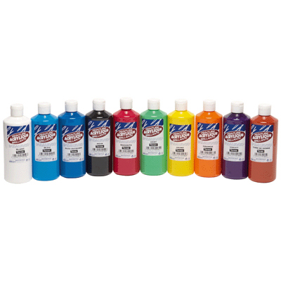 Majuscule - Peinture Acrylique Brillante Vert - Flacon De 500Ml