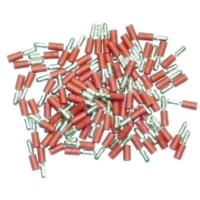 Cosses Electriques Males Rondes Rouges De 4 Sachet De 100 Cosses
