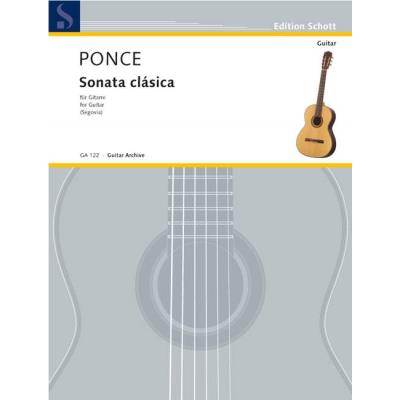 Partitions classique SCHOTT PONCE MANUEL M. - SONATA CLASICA - GUITAR Guitare