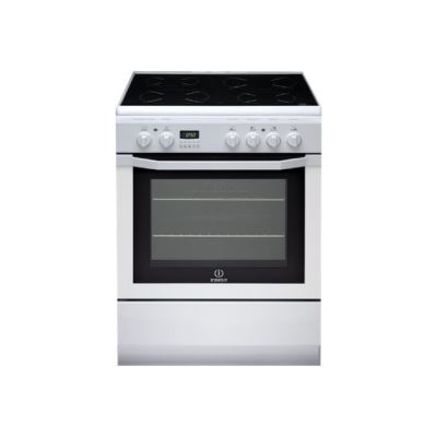 Indesit Full Glass I6V6C6A(W)/FR - cuisinière - pose libre - blanc