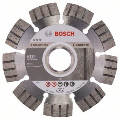 Bosch Disque à Tronçonner Diamanté Best For Concrete (125 X 22,23 X 2,2 X 12 Mm)