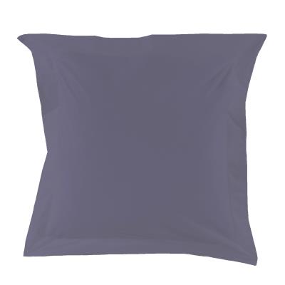 Essix - Percale coton Taie d'oreiller Ardoise - 50 x 70 cm