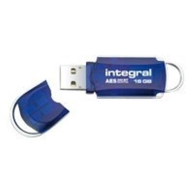 Integral Courier with AES encryption - Total Lock - USB-flashstation - 16 GB