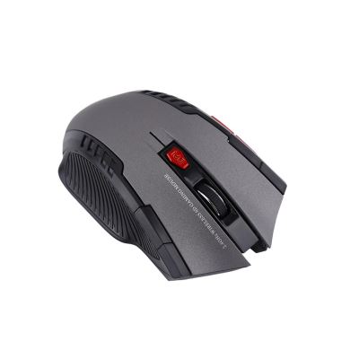 Mini souris optique de jeu optique sans fil 2.4Ghz pour gris de portable de PC