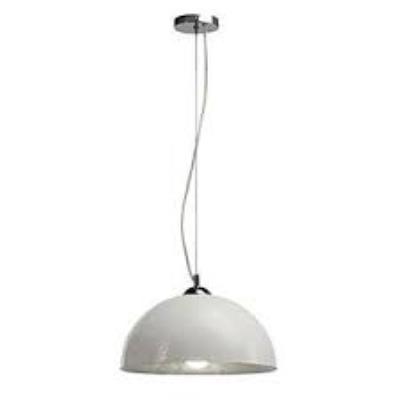 FORCHINI suspension, PD-2, ronde, blanc/gris argent, E27, max. 40W