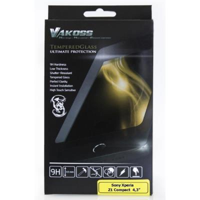 Vakoss verre trempé pour sony xperia z1 compact 4,3 , 9h vko ptv 8127-x