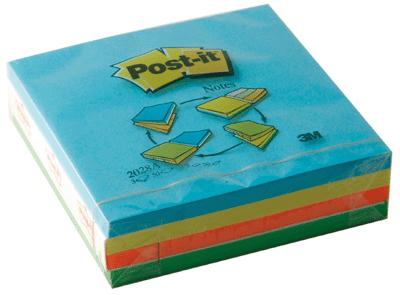 3m - Bloc Post It Repositionnable 76x76mm + Notes Marker
