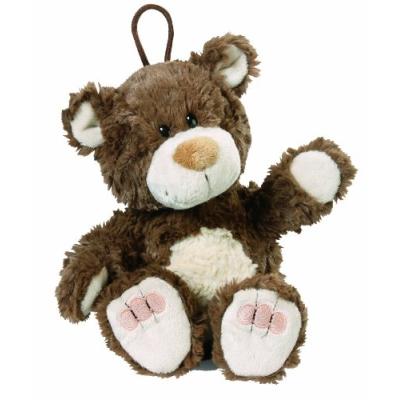 NICI - 32841 - PELUCHE - OURS AVEC MOUVEMENT ET MUSIQUE - MARRON FONCÉ - COUCHÉ - 20 CM - IMPORT ALLEMAGNE