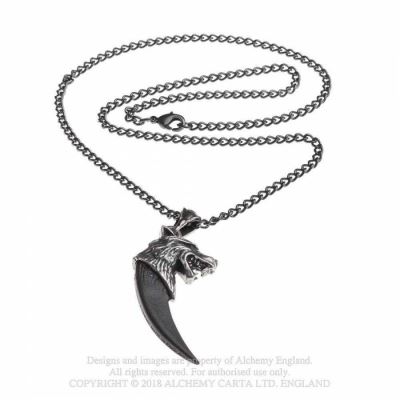 Pendentif Alchimie en étain Wolf Macht