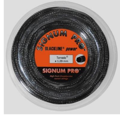 Signum pro tornado bobine cordage de tennis noir 1,29 mm x 200 m