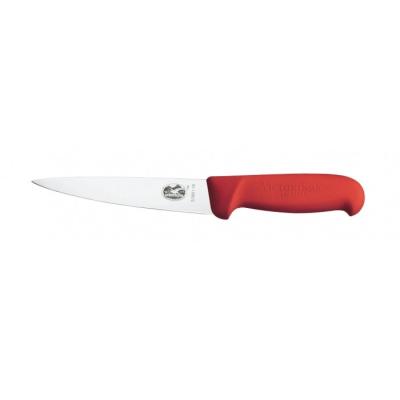 Couteau à désosser/saigner 16 cm, manche fibrox rouge Victorinox 5.56