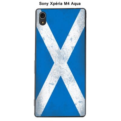 Coque Sony Xpéria M4 Aqua - Drapeau Ecosse vintage
