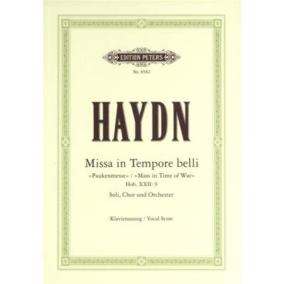 Partitions classique EDITION PETERS HAYDN JOSEPH - MASS IN C 'PAUKENMESSE' HOB.XXII/9 - MIXED CHOIR (PAR 10 MINIMUM) Choeur et ensemble vocal