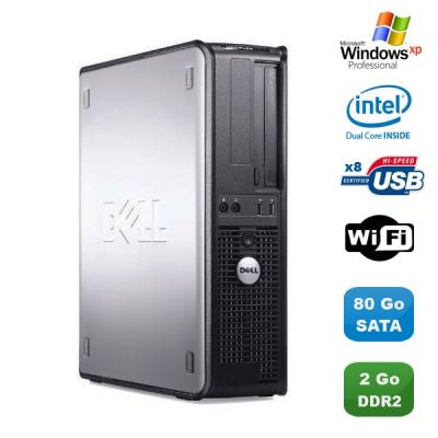 Pc dell optiplex 760 dt intel dual core e5200 2,5ghz 2go ddr2 80go wifi xp pro État correct - Dell reconditionné disponible sur Fnac