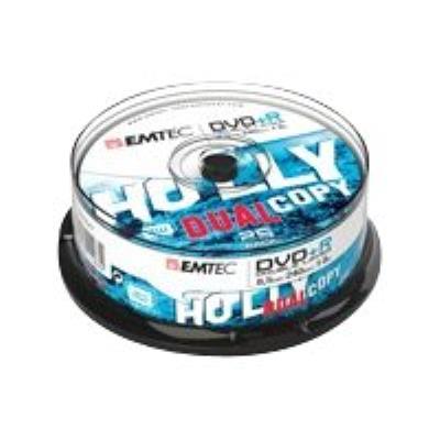 EMTEC - DVD+R DL x 25 - 8.5 Go - support de stockage