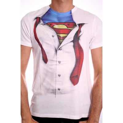 Superman - T-Shirt Clark Kent white (S)