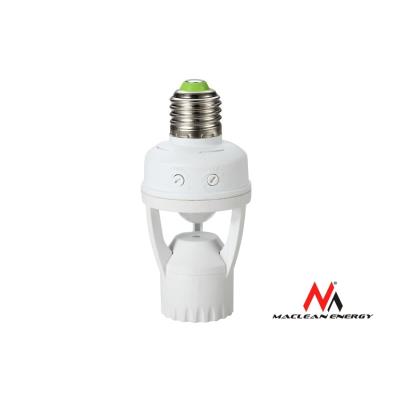 Maclean energy mce24 support de lampoule avec détecteur de mouvement détection de sécurité e27 60w capteur de mouvements