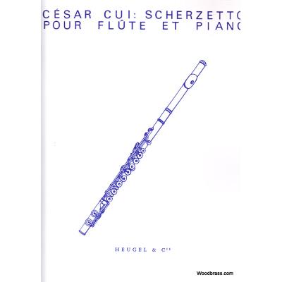 Partitions classique LEDUC CUI C. - SCHERZETTO - FLUTE TRAV. ET PIANO Flûte traversière