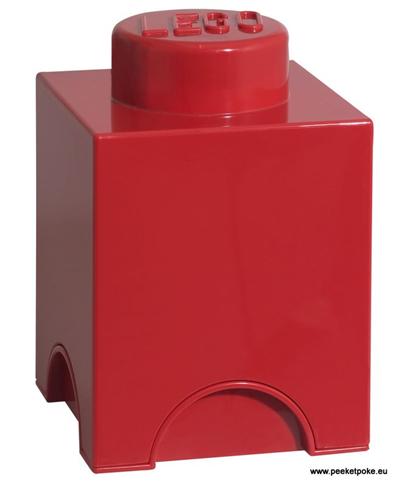 Lego 40011730 boite brique de rangement 1 plot rouge