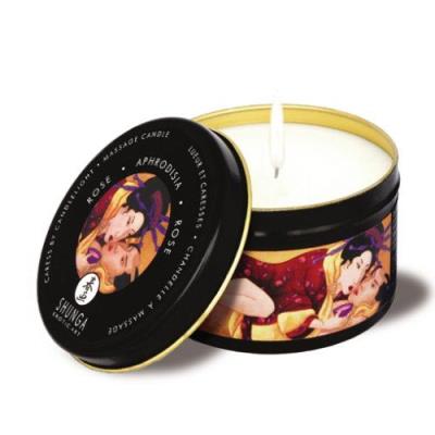 Shunga Bougie de Massage Desire Lueur et Caresse Vanille