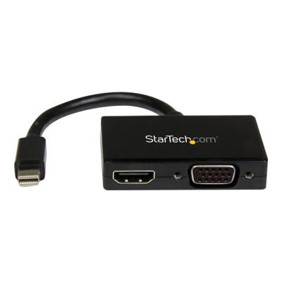 StarTech.com A/V-reisadapter: 2-in-1 Mini DisplayPort naar HDMI of VGA converter videoconverter - zwart
