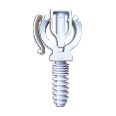 50 CLIPEO Simple blanc pour tube MULTICOUCHE Nu Ø25