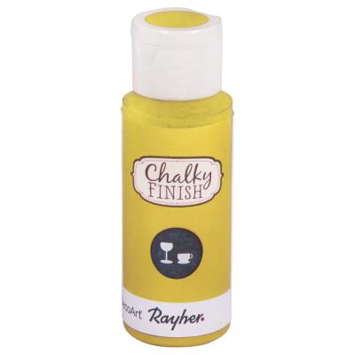 Peinture craie verre (Chalky Finish) - jaune lumineux - 59ml - Rayher