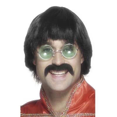 Perruque 70's noire homme
