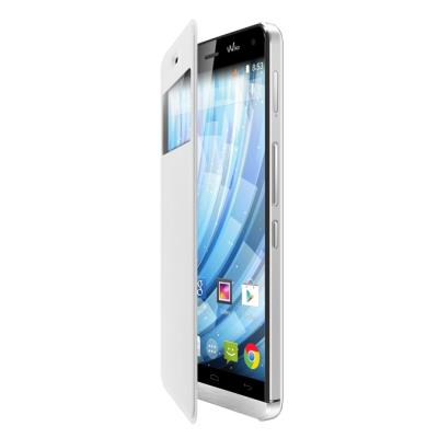 Folio stand case wiko getaway blanc 93521