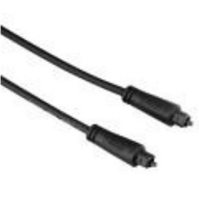 Hama-câble audio fibre optique, odt mâle (toslink), 1,5m, noir