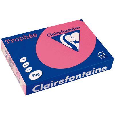 Clairefontaine - Ramette Papier Clairefontaine  A4 80g Fuchsia