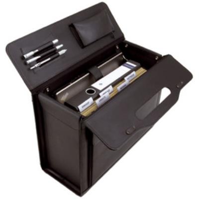 Alassio - valise pour pilote ANCONA , cuir, noir