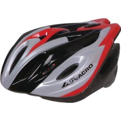 Pro accro fitness casque noir gris rouge 54-56 cm