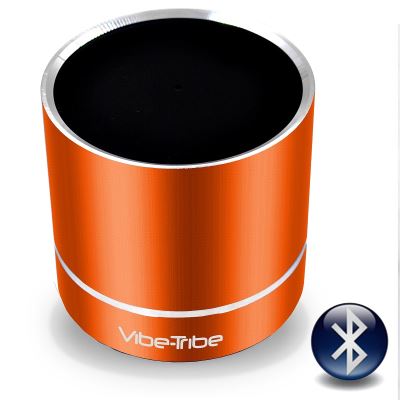 Vibe-Tribe - Troll PLUS Tango Orange: Ultracompact 12 Watt Haut-parleurs a Vibration Sans Fil, Bluetooth & Mains-libres